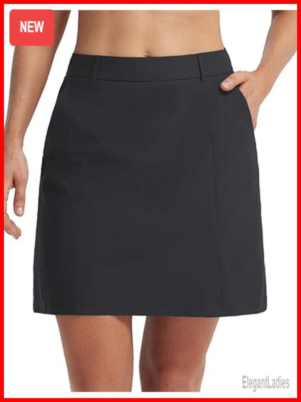 Women's 18" Golf Skort Skirt - UPF 50+ Quick Dry with Pockets
